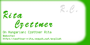 rita czettner business card